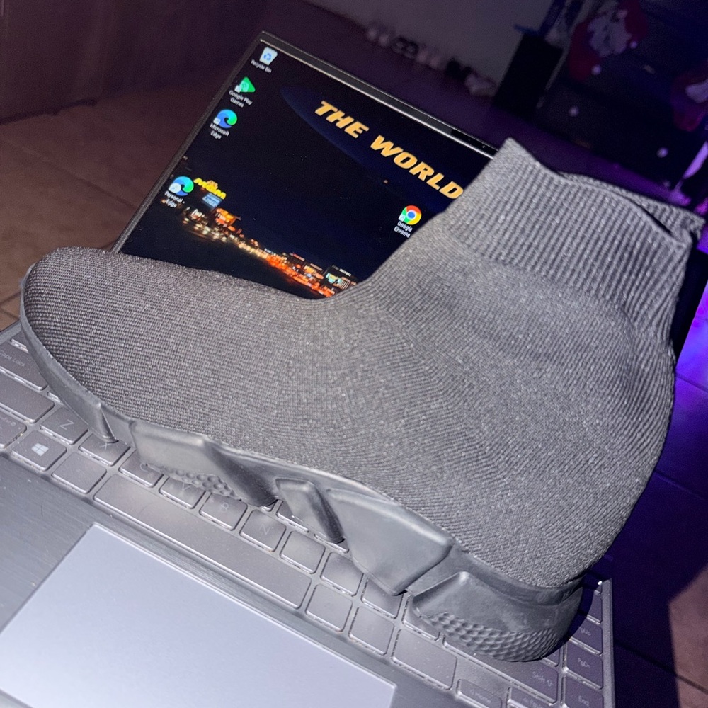 Balenciaga Black Knit Sock Sneakers